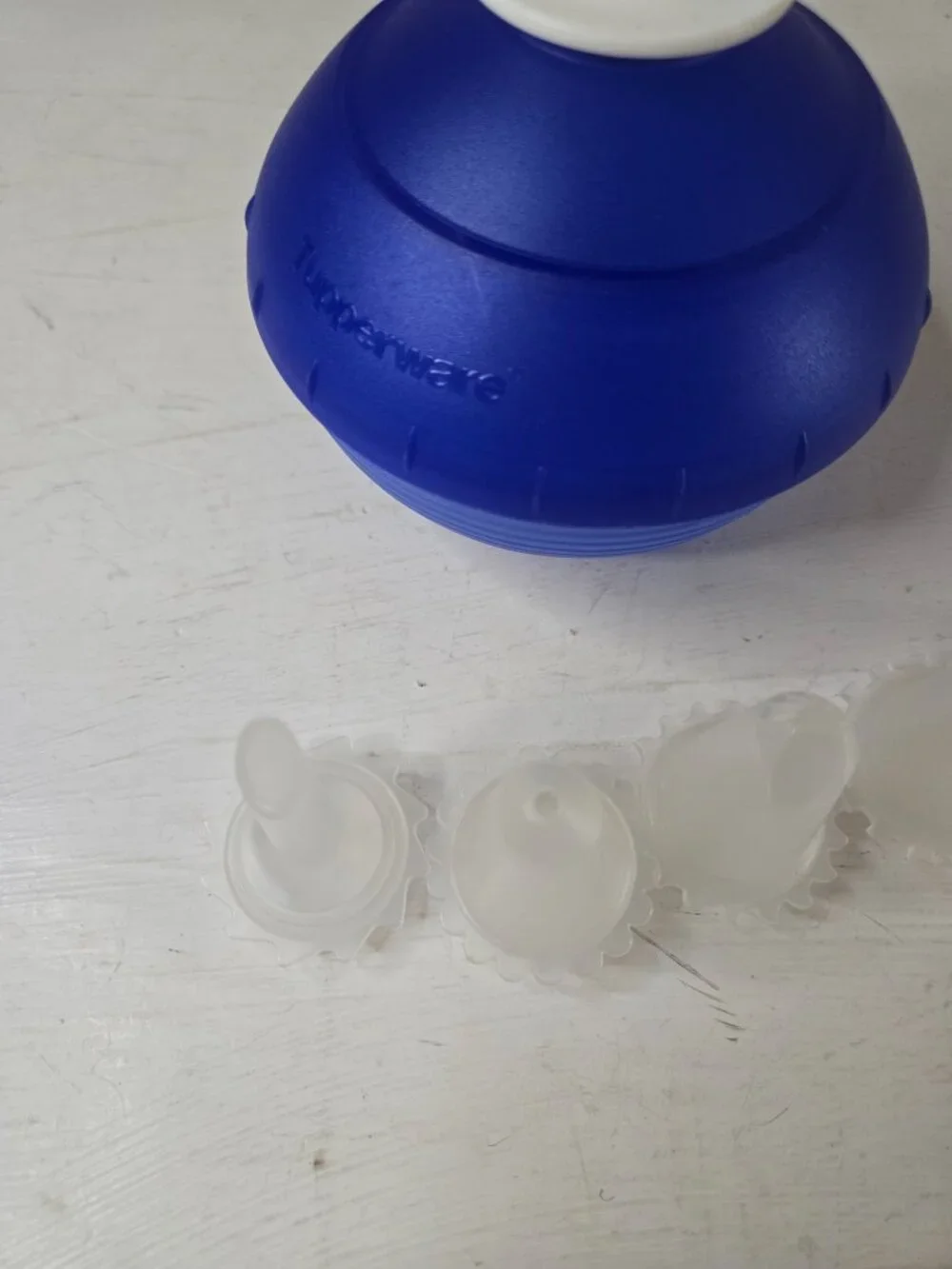 Tupperware Squeeze It Gourmet Cake Decorator with 5 tips